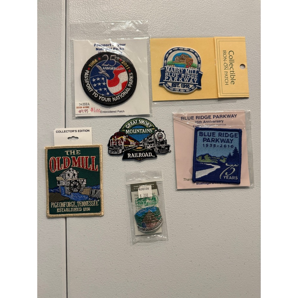 Blue Ridge Parkway & Smoky Mountains Patch Lot – Travel & National Parks Set